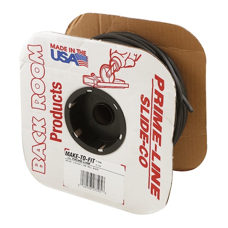 Prime-Line 0.21 in. x 250 ft. Roll, Black Spline 1 Roll P 7595